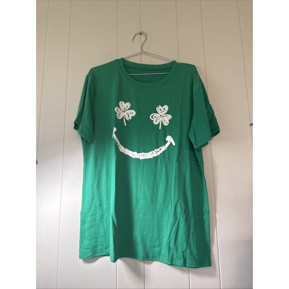 Smiling Happy St Patty T- Shirt Size XL New TT